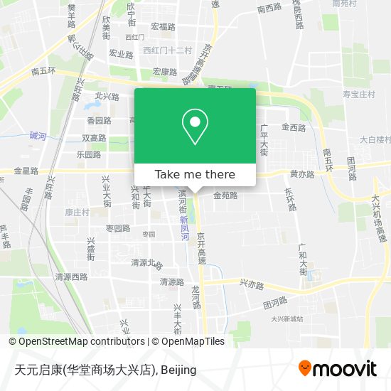 天元启康(华堂商场大兴店) map