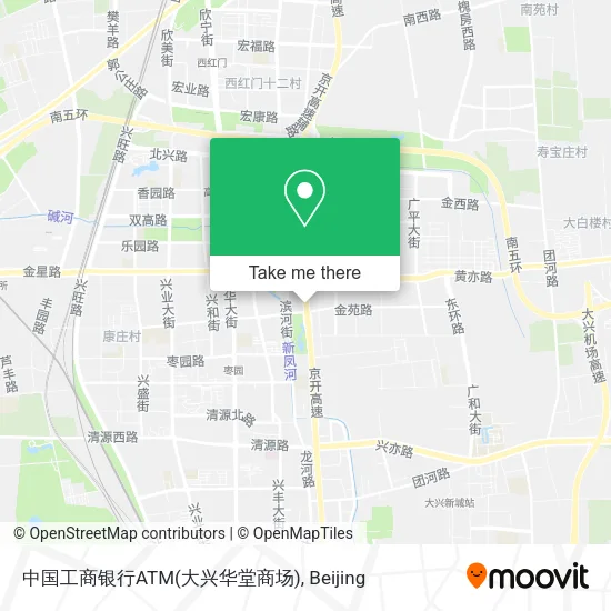 中国工商银行ATM(大兴华堂商场) map