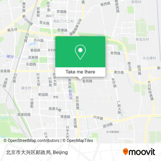 北京市大兴区邮政局 map