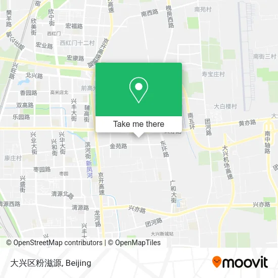 大兴区粉滋源 map