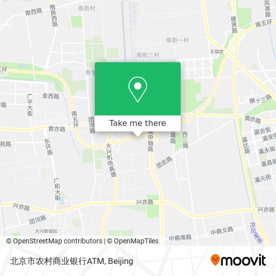 北京市农村商业银行ATM map