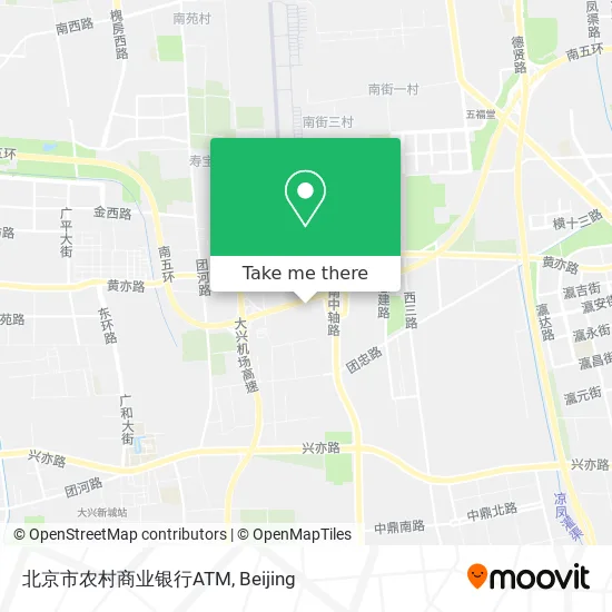 北京市农村商业银行ATM map