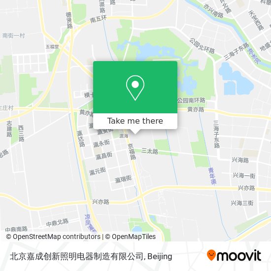 北京嘉成创新照明电器制造有限公司 map