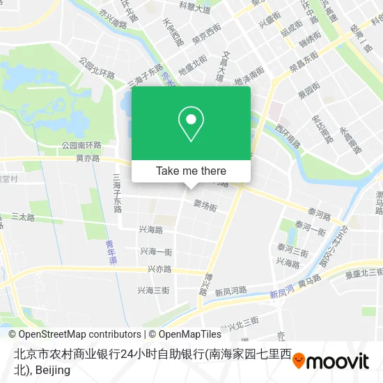 北京市农村商业银行24小时自助银行(南海家园七里西北) map