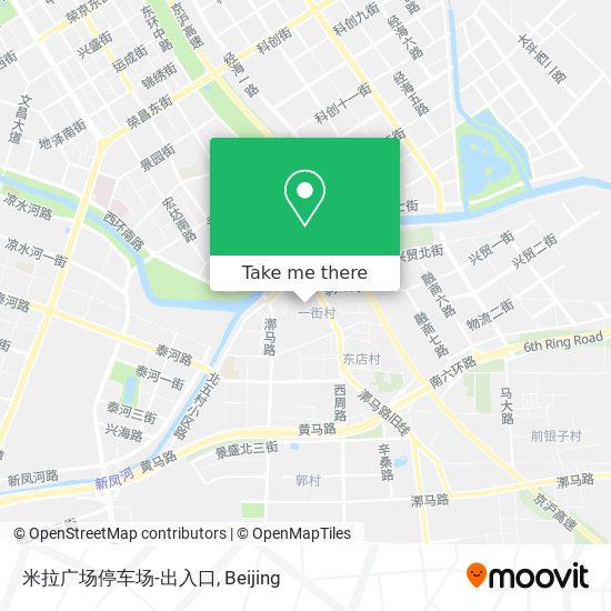米拉广场停车场-出入口 map