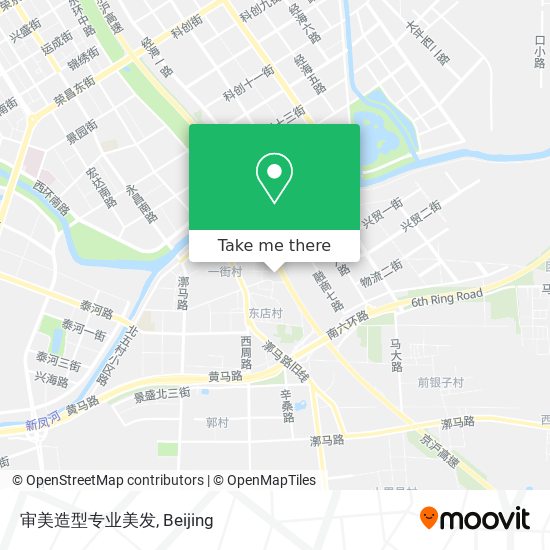 审美造型专业美发 map