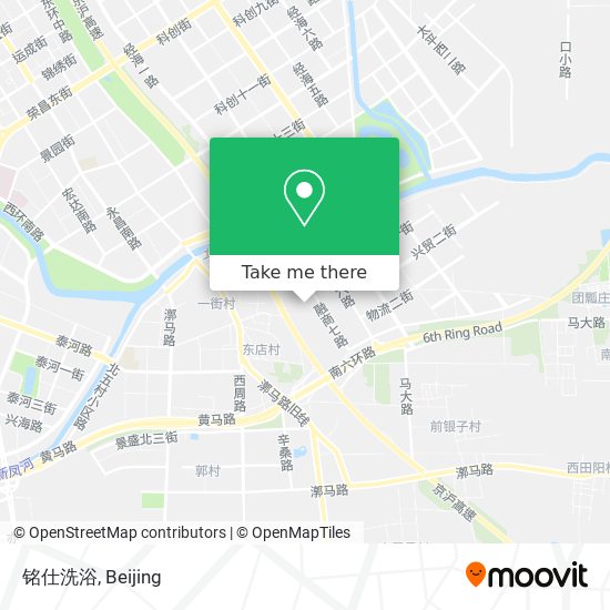 铭仕洗浴 map