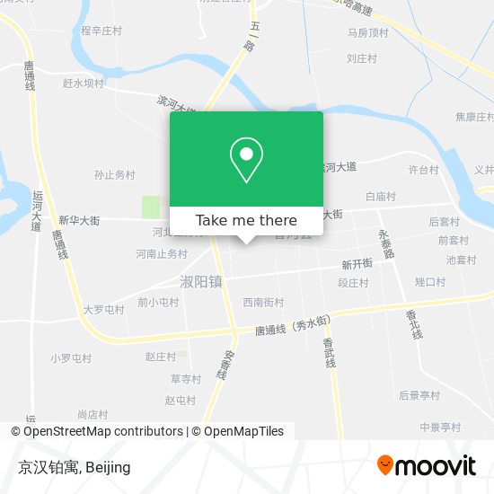 京汉铂寓 map