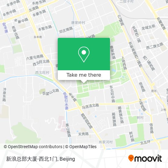 新浪总部大厦-西北1门 map