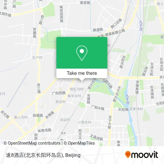 速8酒店(北京长阳环岛店) map