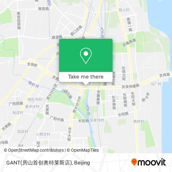 GANT(房山首创奥特莱斯店) map