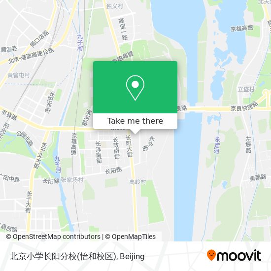 北京小学长阳分校(怡和校区) map