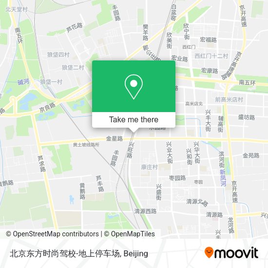北京东方时尚驾校-地上停车场 map