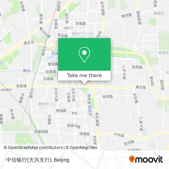 中信银行(大兴支行) map