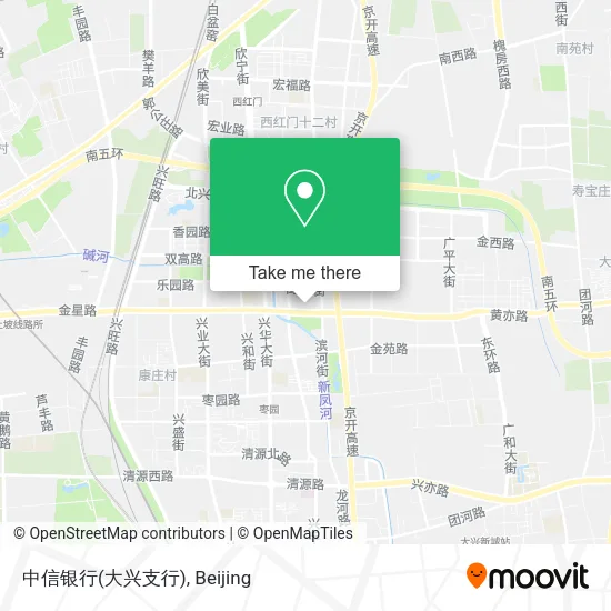 中信银行(大兴支行) map