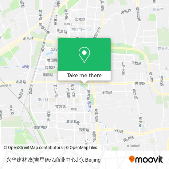 兴华建材城(吉星德亿商业中心北) map