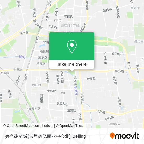 兴华建材城(吉星德亿商业中心北) map