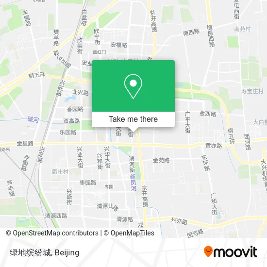 绿地缤纷城 map
