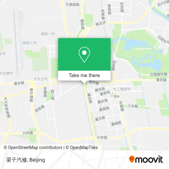 梁子汽修 map