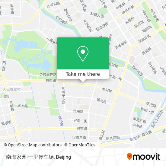南海家园-一里停车场 map