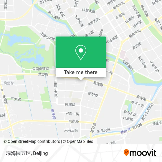瑞海园五区 map