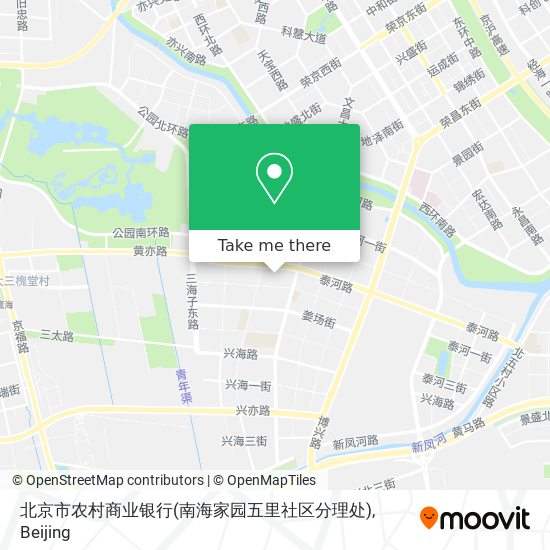 北京市农村商业银行(南海家园五里社区分理处) map
