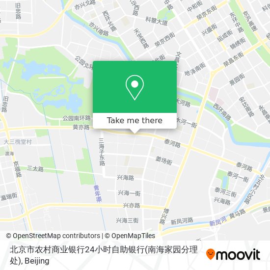 北京市农村商业银行24小时自助银行(南海家园分理处) map