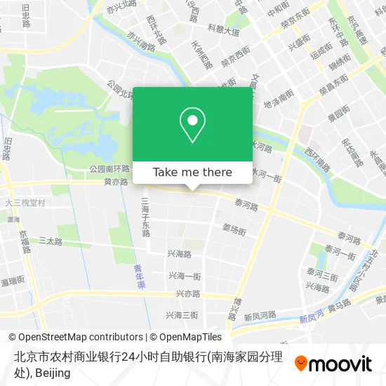 北京市农村商业银行24小时自助银行(南海家园分理处) map