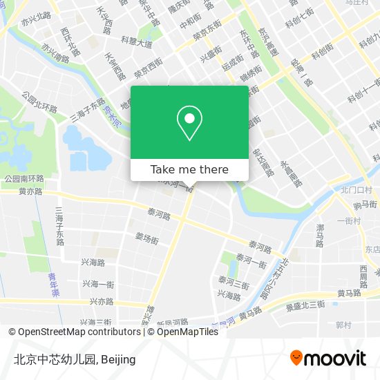 北京中芯幼儿园 map