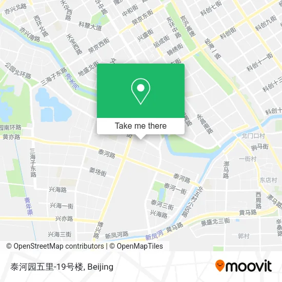 泰河园五里-19号楼 map