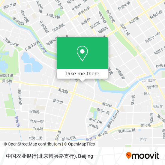 中国农业银行(北京博兴路支行) map