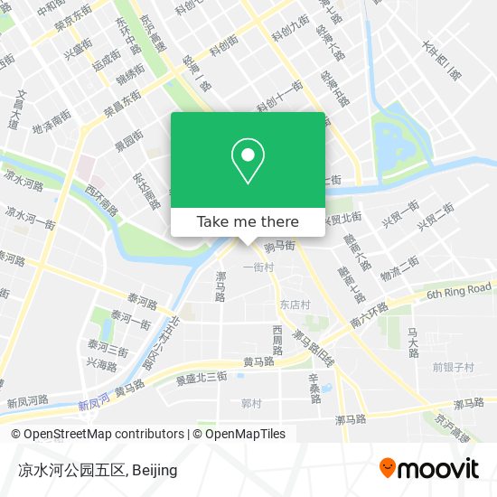 凉水河公园五区 map