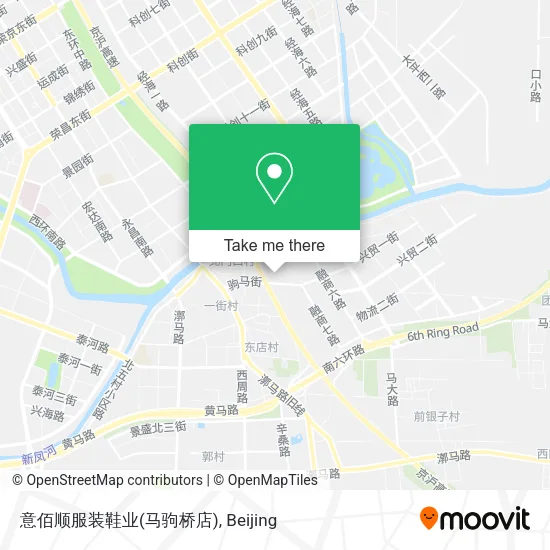 意佰顺服装鞋业(马驹桥店) map