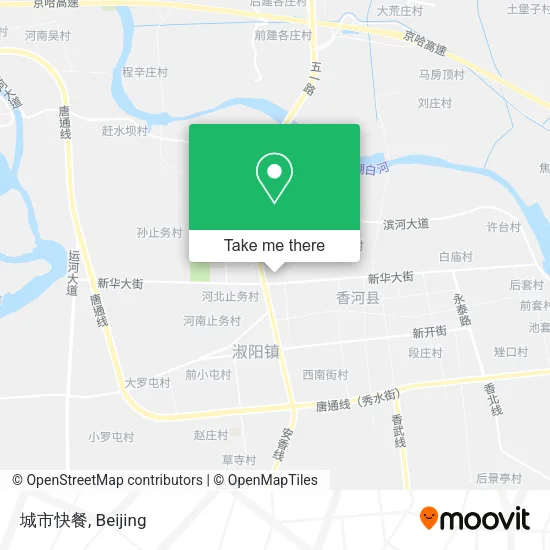 城市快餐 map