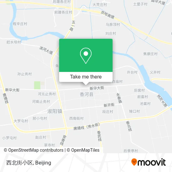 西北街小区 map