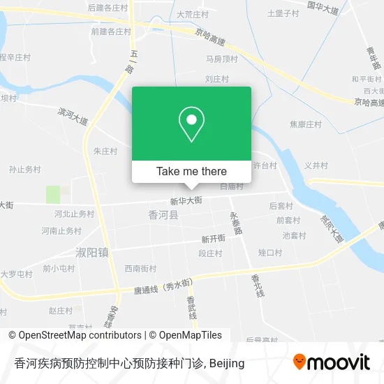 香河疾病预防控制中心预防接种门诊 map
