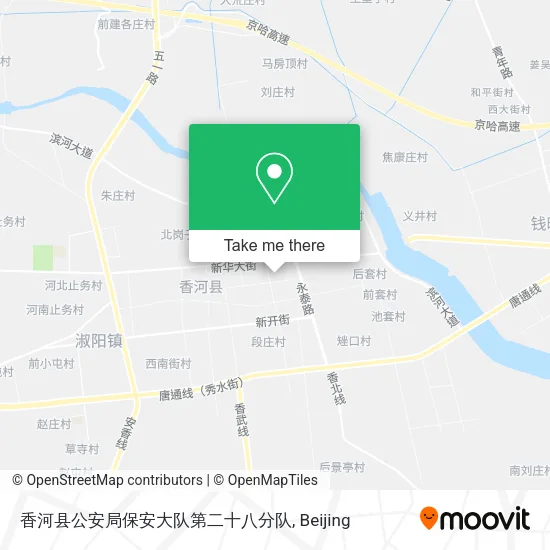 香河县公安局保安大队第二十八分队 map