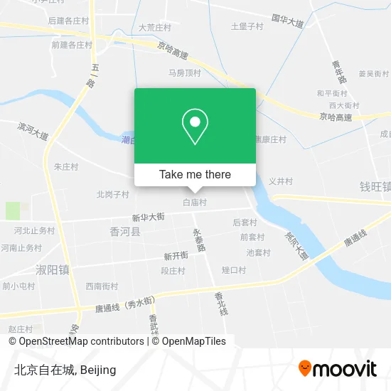 北京自在城 map