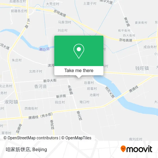 咱家筋饼店 map