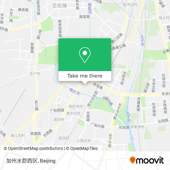 加州水郡西区 map