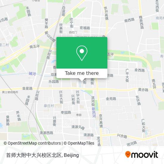 首师大附中大兴校区北区 map