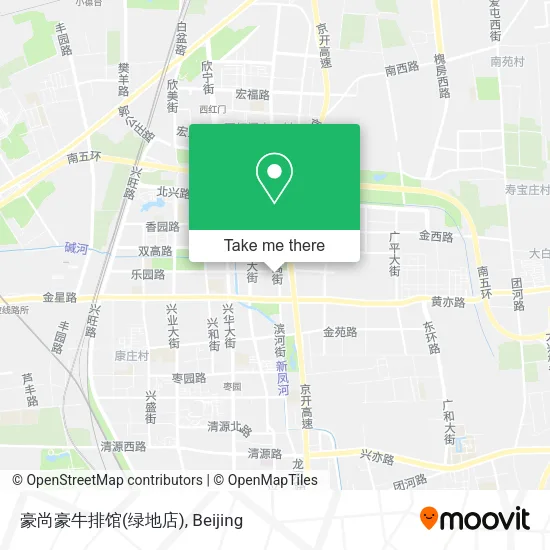 豪尚豪牛排馆(绿地店) map