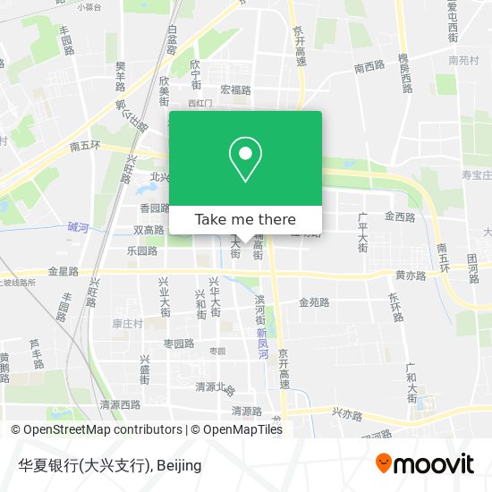 华夏银行(大兴支行) map