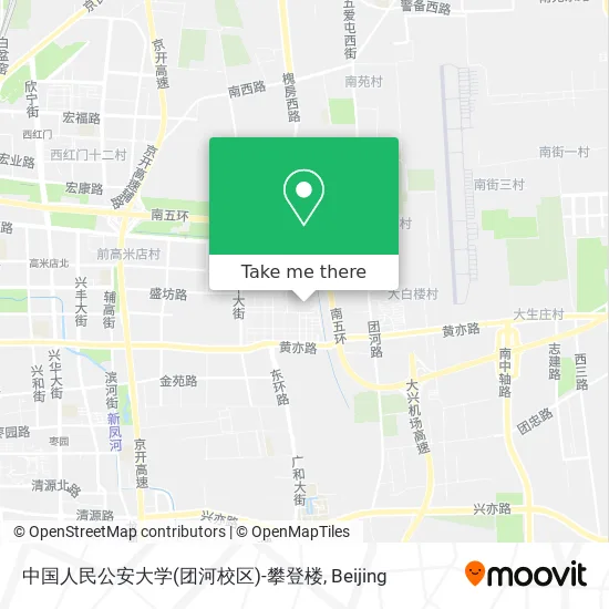 中国人民公安大学(团河校区)-攀登楼 map