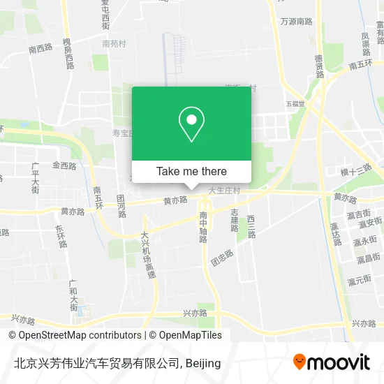 北京兴芳伟业汽车贸易有限公司 map