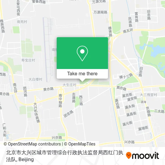 北京市大兴区城市管理综合行政执法监督局西红门执法队 map