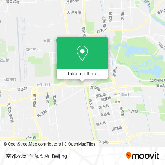 南郊农场1号灌渠桥 map