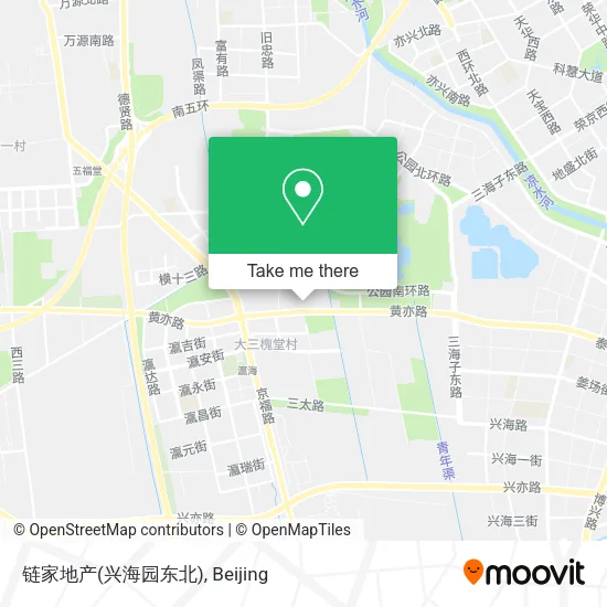 链家地产(兴海园东北) map