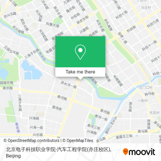 北京电子科技职业学院-汽车工程学院(亦庄校区) map