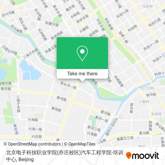 北京电子科技职业学院(亦庄校区)汽车工程学院-培训中心 map